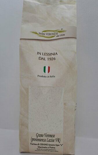 FARINA TIPO 2 (semintegrale) DI GRANO TENERO, macinata a pietra
